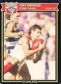 1987 Scanlens VFL #123 Tony Morwood Front